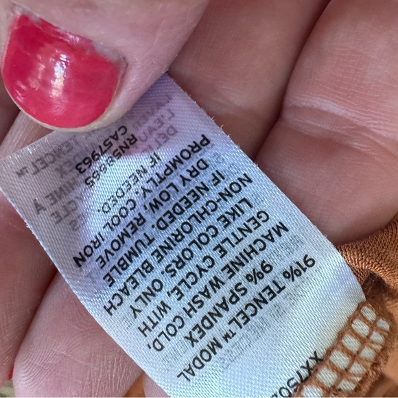 Nordstrom Classic Pajama Set Brown Small - Picture 4 of 4